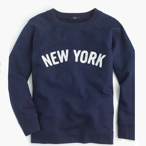 J. Crew Navy Blue 'New York' Sweatshirt